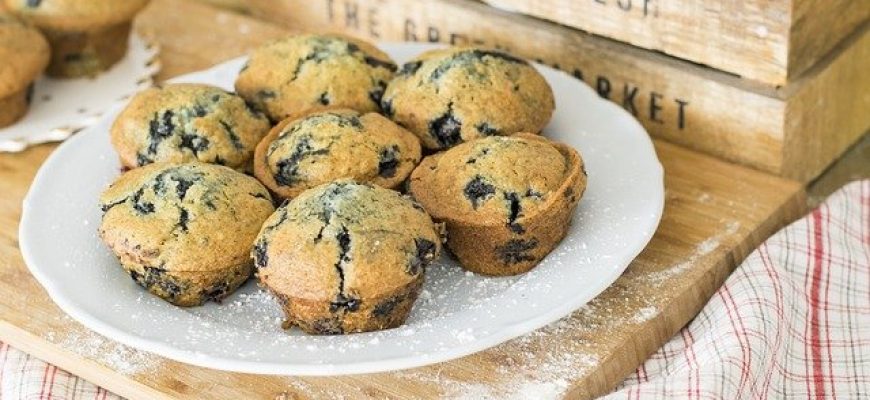 mafini z borovnicami